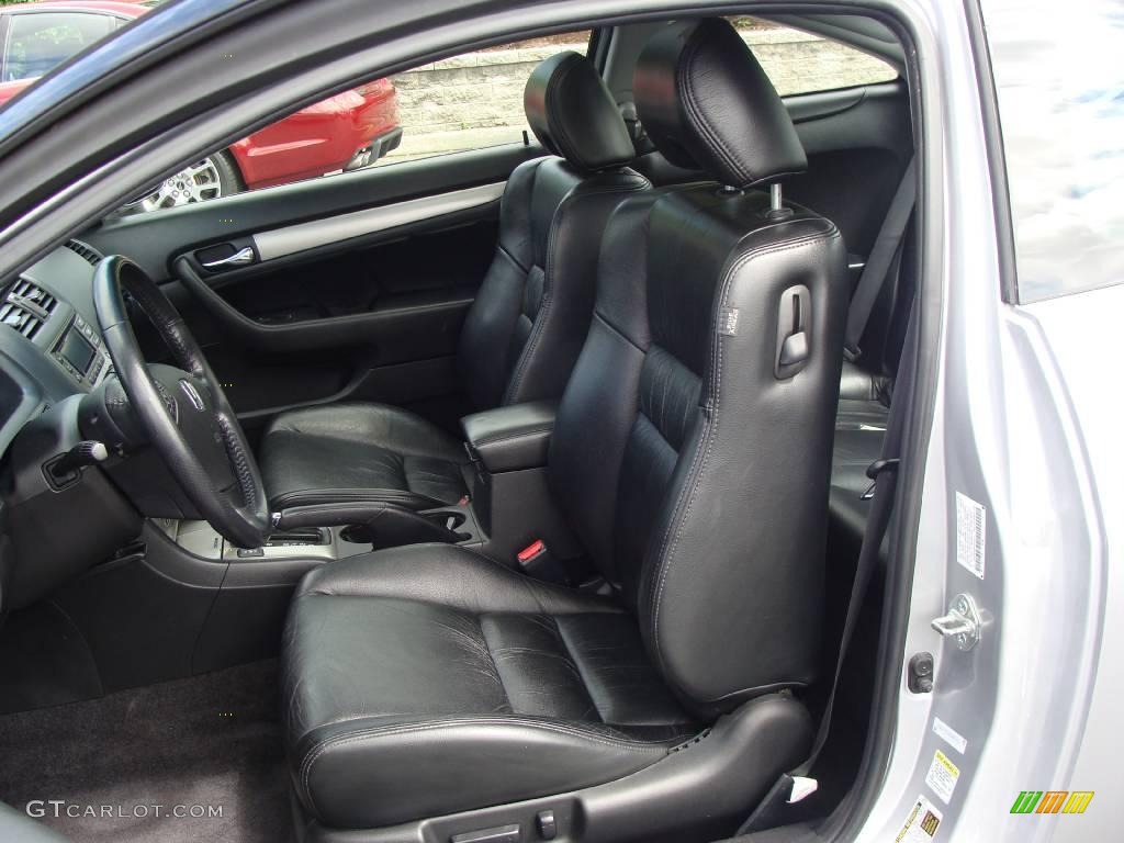 2006 Accord EX-L Coupe - Alabaster Silver Metallic / Black photo #14