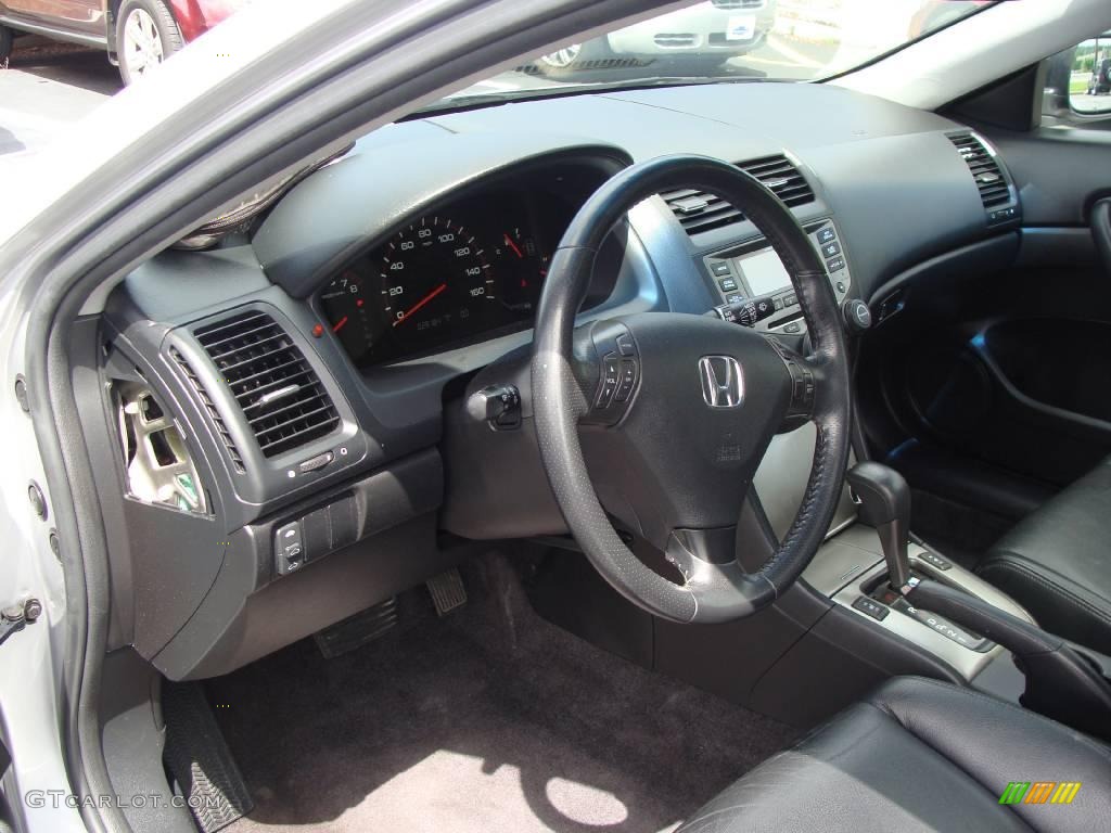 2006 Accord EX-L Coupe - Alabaster Silver Metallic / Black photo #15