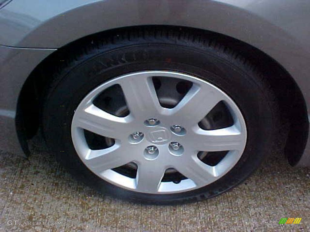 2007 Civic LX Coupe - Galaxy Gray Metallic / Gray photo #4