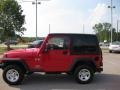 2006 Flame Red Jeep Wrangler X 4x4  photo #2