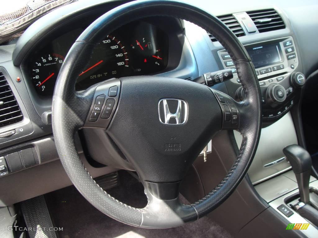 2006 Accord EX-L Coupe - Alabaster Silver Metallic / Black photo #19