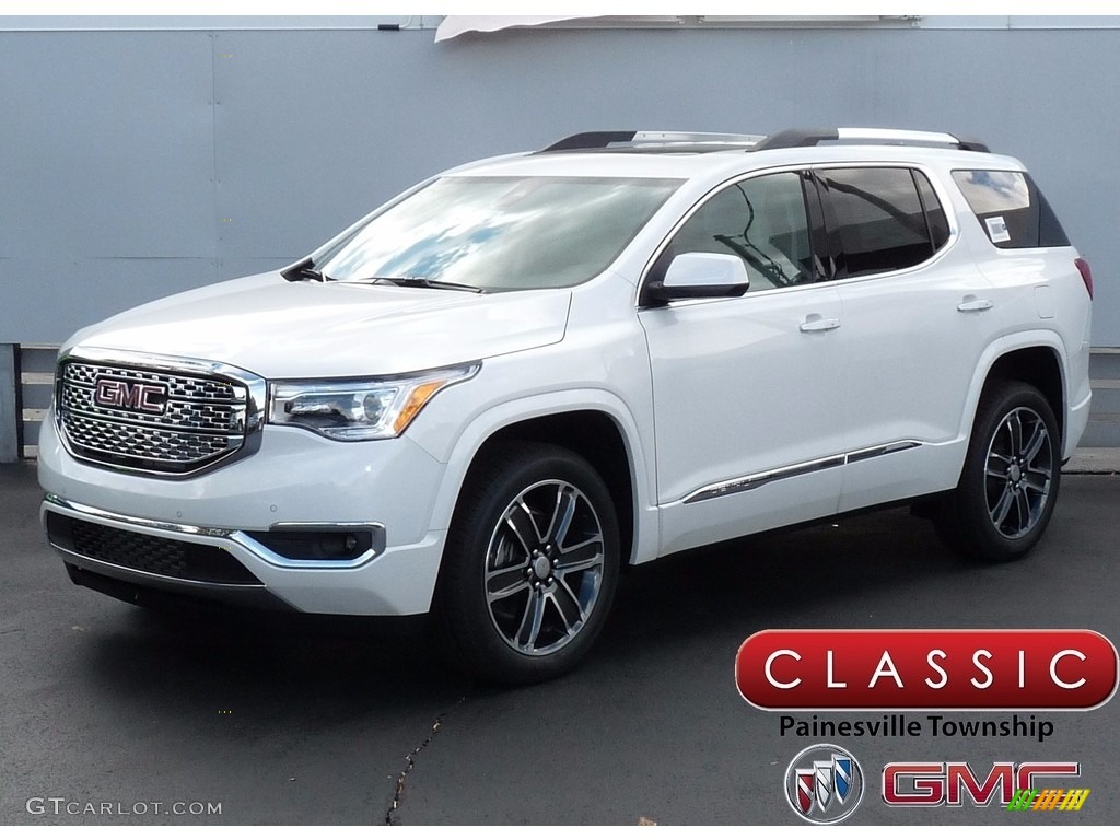 2018 Acadia Denali AWD - White Frost Tricoat / Cocoa/Shale photo #1