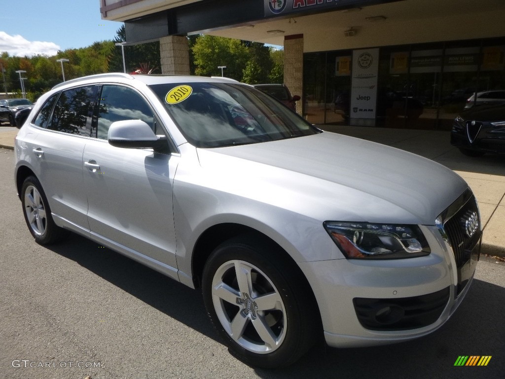 2010 Q5 3.2 quattro - Ice Silver Metallic / Black photo #3