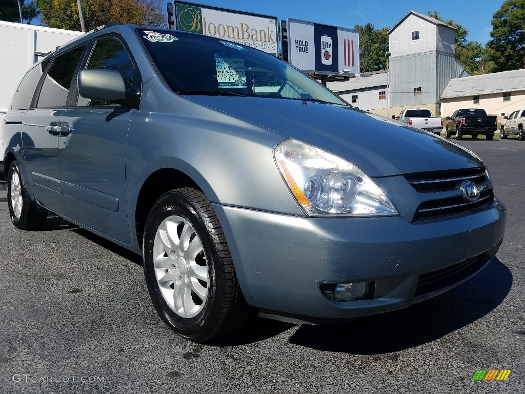 2007 Sedona EX - Olive Gray / Beige photo #9