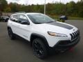 2018 Bright White Jeep Cherokee Trailhawk 4x4  photo #7