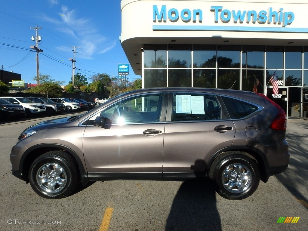 2015 CR-V LX AWD - Urban Titanium Metallic / Black photo #2