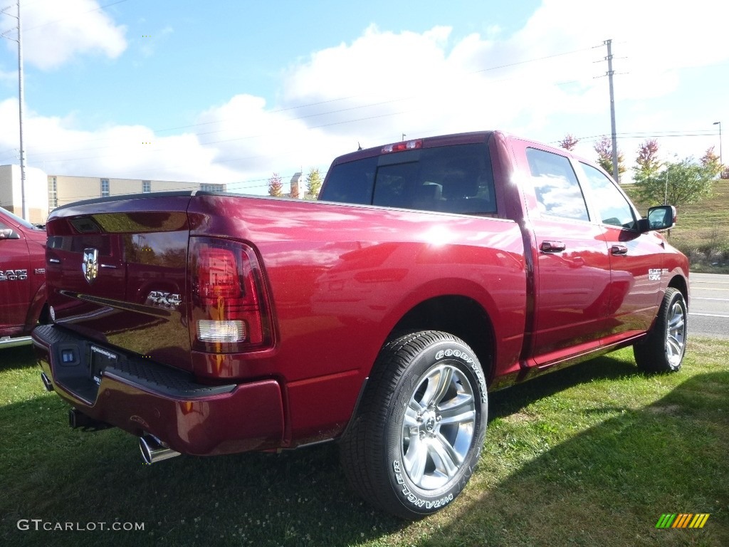 2018 1500 Sport Crew Cab 4x4 - Delmonico Red Pearl / Black photo #4