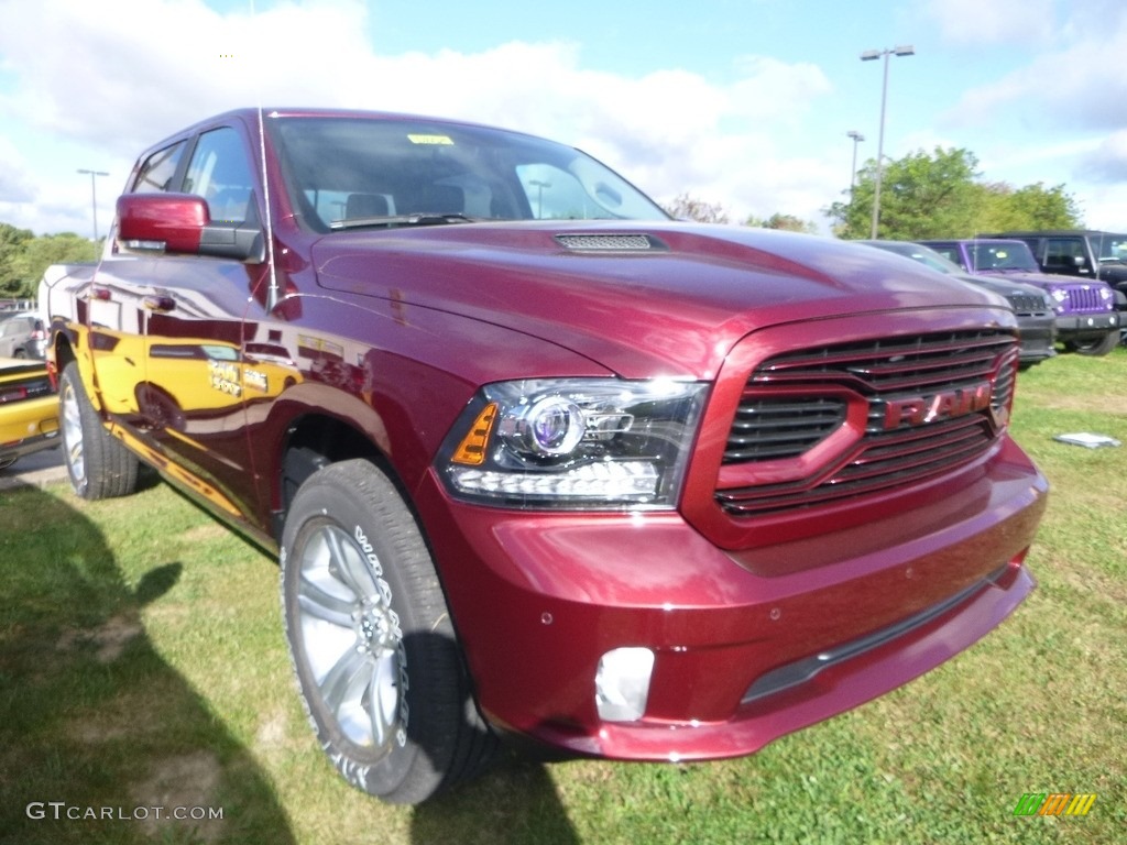 2018 1500 Sport Crew Cab 4x4 - Delmonico Red Pearl / Black photo #10
