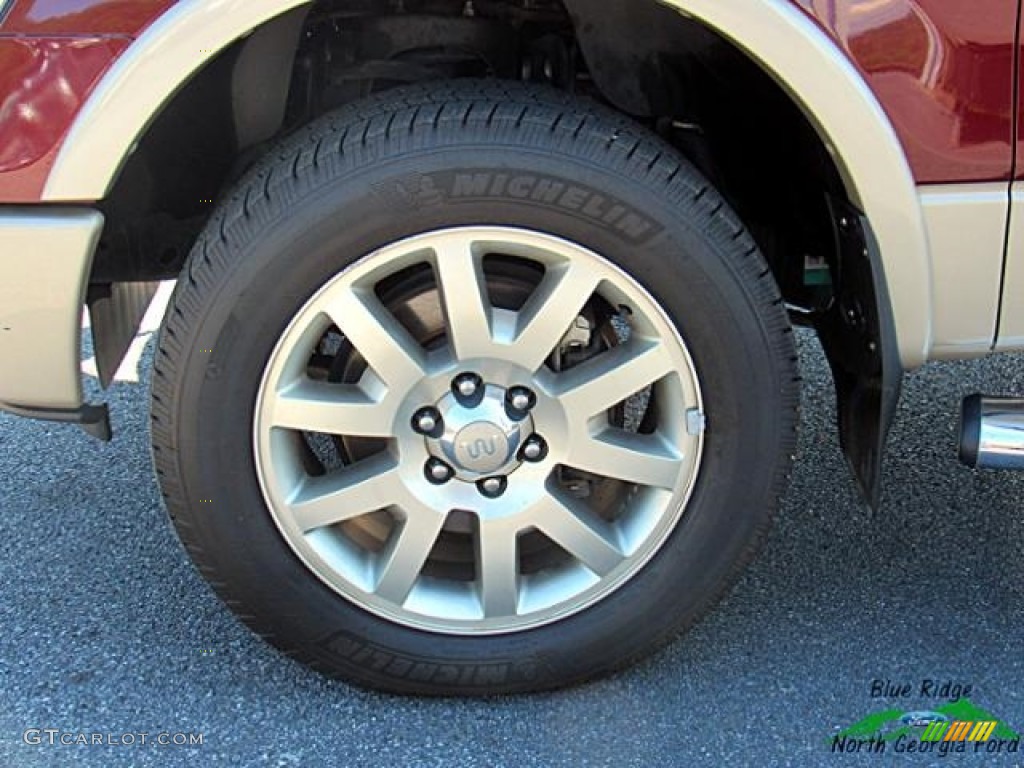 2010 F150 King Ranch SuperCrew 4x4 - Royal Red Metallic / Tan photo #9