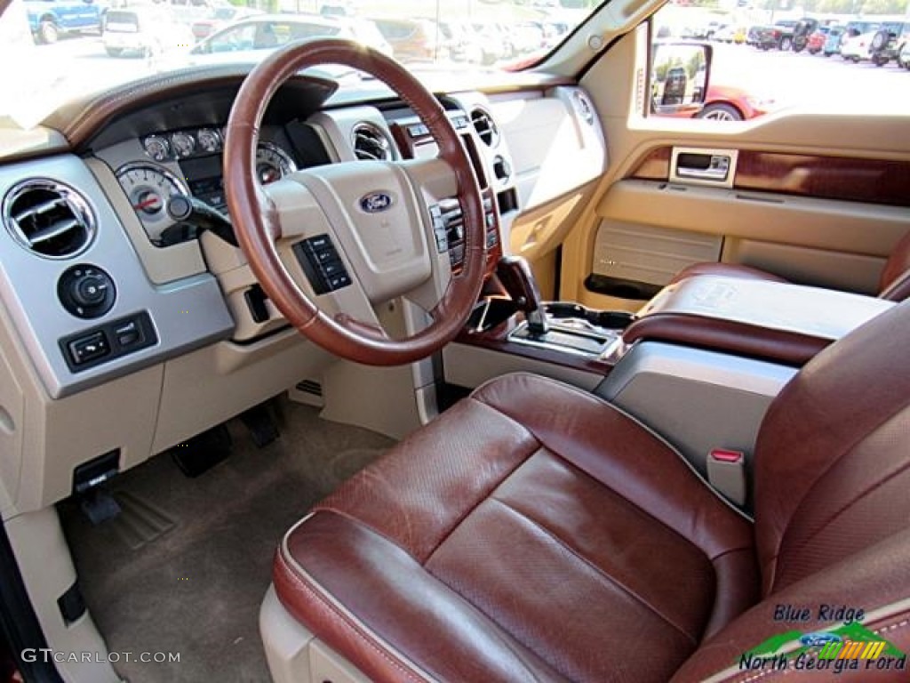 2010 F150 King Ranch SuperCrew 4x4 - Royal Red Metallic / Tan photo #10