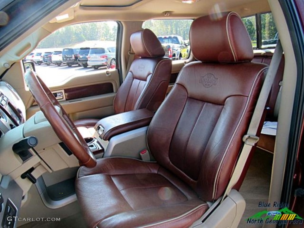 2010 F150 King Ranch SuperCrew 4x4 - Royal Red Metallic / Tan photo #11