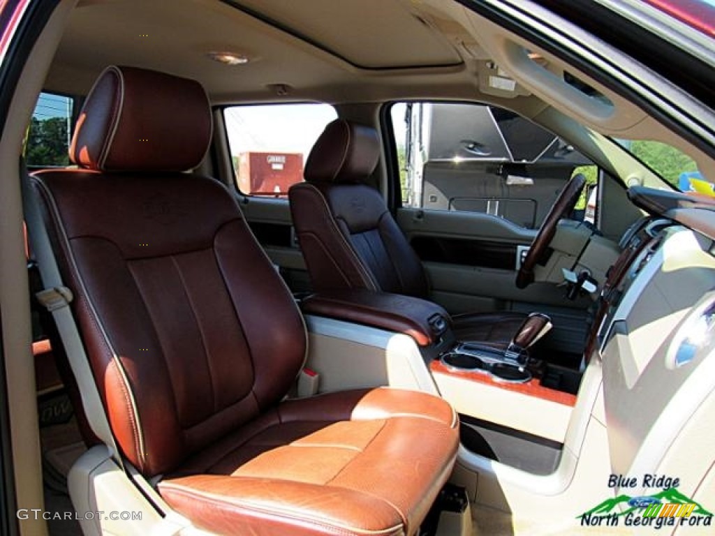 2010 F150 King Ranch SuperCrew 4x4 - Royal Red Metallic / Tan photo #13