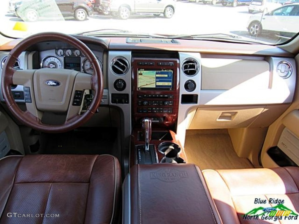 2010 F150 King Ranch SuperCrew 4x4 - Royal Red Metallic / Tan photo #18