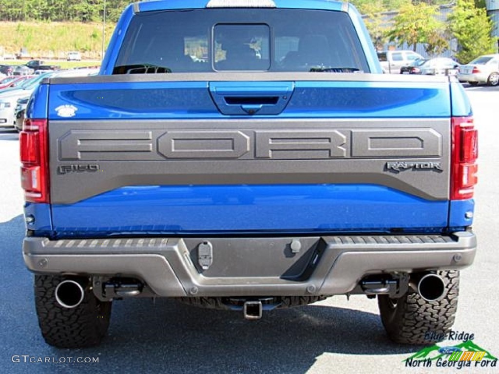 2018 F150 SVT Raptor SuperCrew 4x4 - Lightning Blue / Black photo #4