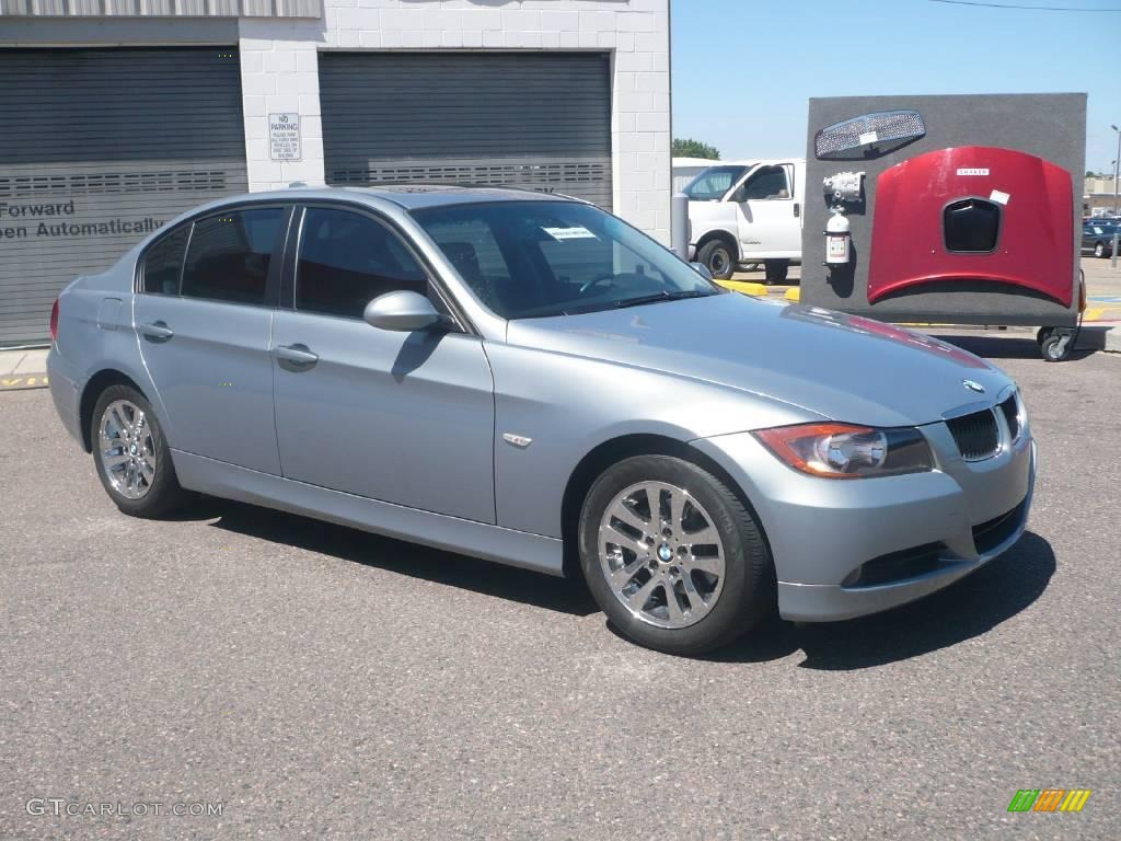 2006 3 Series 325i Sedan - Silver Grey Metallic / Grey photo #3