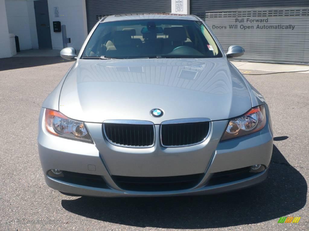 2006 3 Series 325i Sedan - Silver Grey Metallic / Beige photo #2