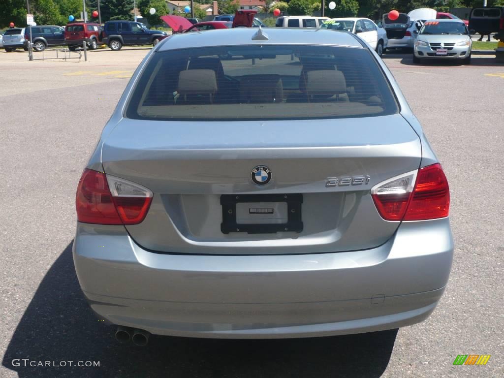 2006 3 Series 325i Sedan - Silver Grey Metallic / Beige photo #4