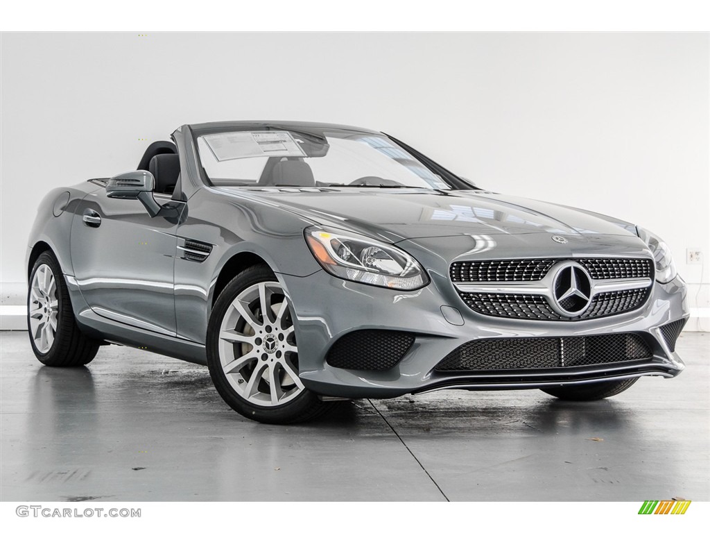 Selenite Grey Metallic 2018 Mercedes-Benz SLC 300 Roadster Exterior Photo #123026754