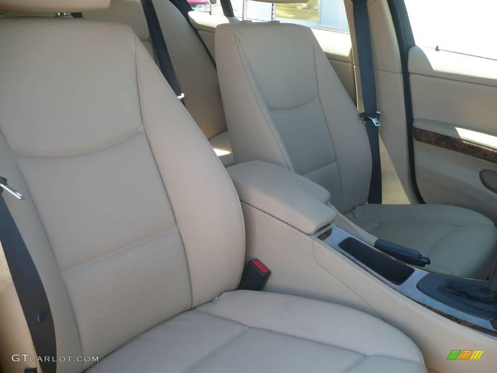 2006 3 Series 325i Sedan - Silver Grey Metallic / Beige photo #8