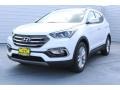 2018 Pearl White Hyundai Santa Fe Sport   photo #3