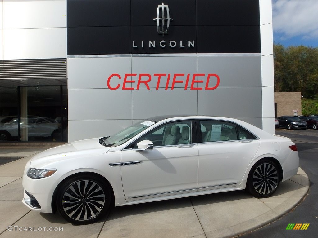 White Platinum Lincoln Continental