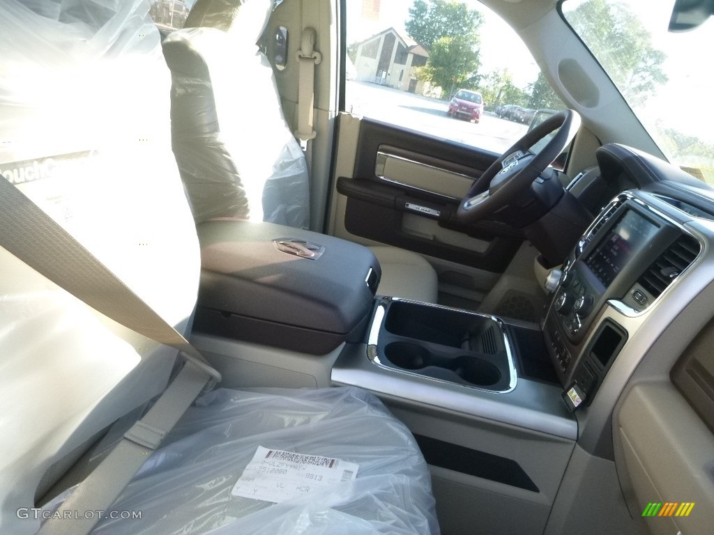 2018 1500 Laramie Crew Cab 4x4 - Delmonico Red Pearl / Canyon Brown/Light Frost Beige photo #9