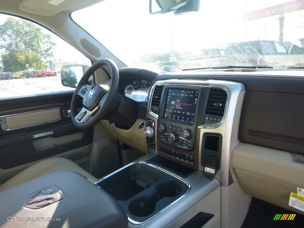 2018 1500 Laramie Crew Cab 4x4 - Delmonico Red Pearl / Canyon Brown/Light Frost Beige photo #11