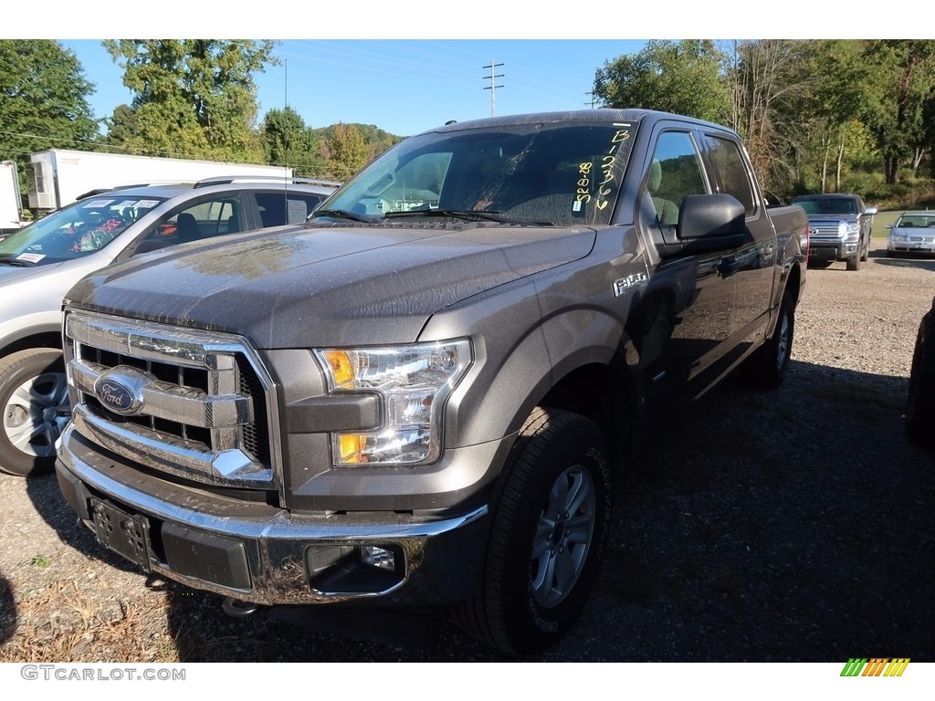 2017 F150 XLT SuperCrew 4x4 - Lithium Gray / Earth Gray photo #3