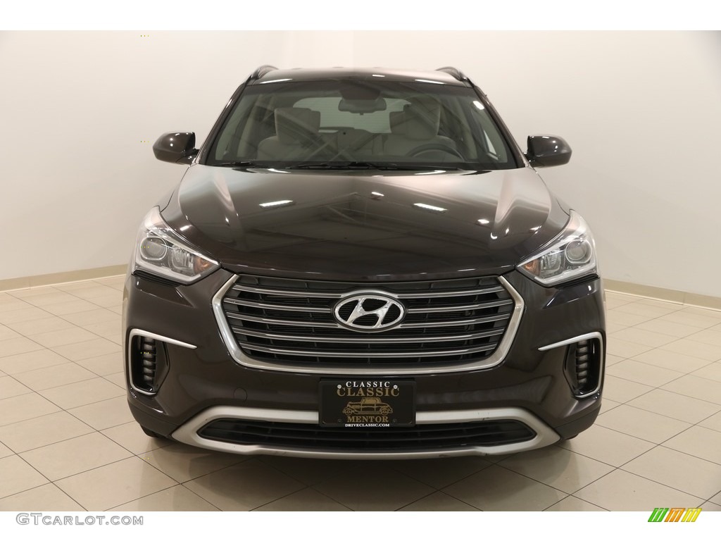2017 Santa Fe SE AWD - Java Espresso / Beige photo #2