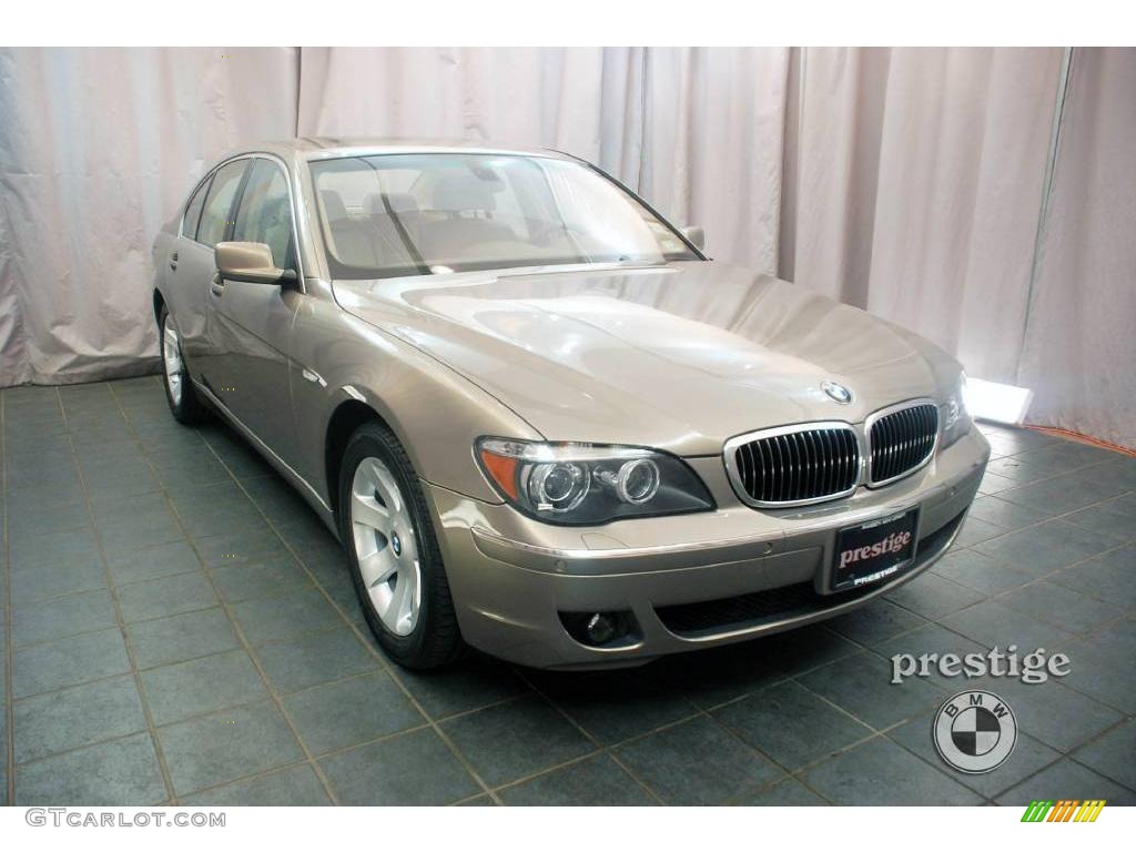 2006 7 Series 750i Sedan - Kalahari Beige Metallic / Dark Beige/Beige III photo #7