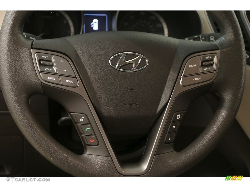 2017 Santa Fe SE AWD - Java Espresso / Beige photo #6