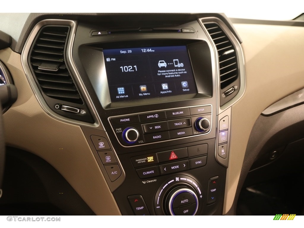 2017 Santa Fe SE AWD - Java Espresso / Beige photo #8