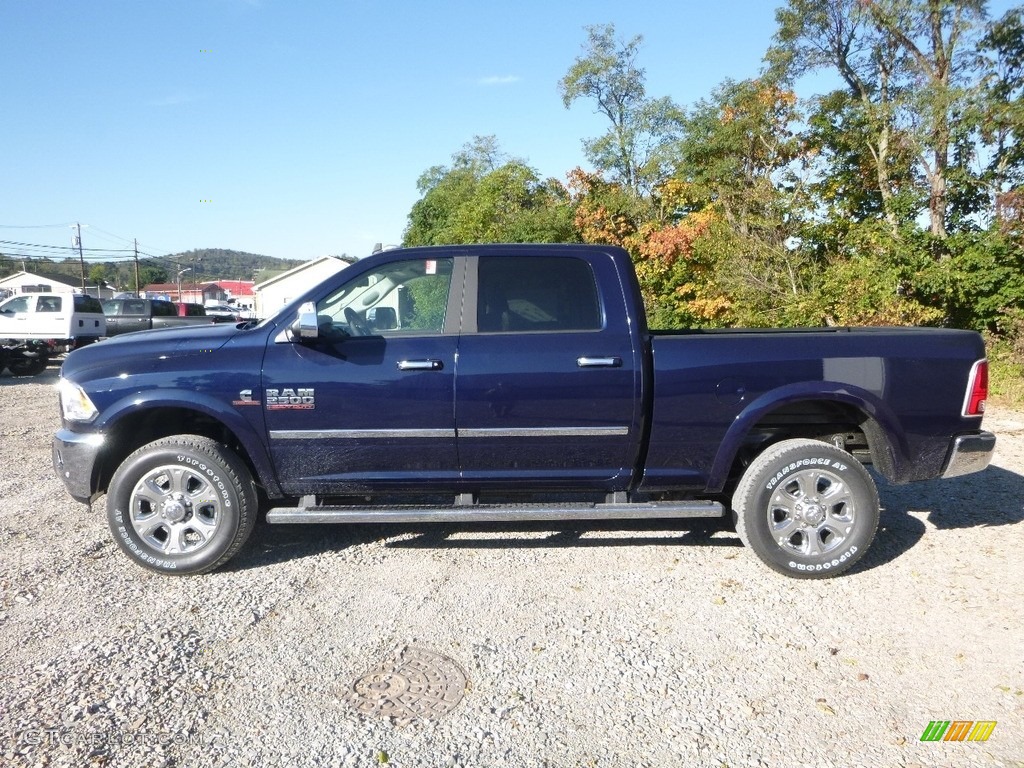 2018 2500 Laramie Crew Cab 4x4 - True Blue Pearl / Black photo #2