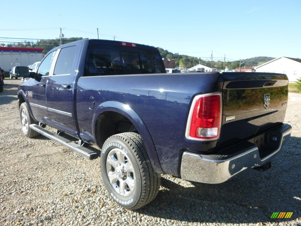 2018 2500 Laramie Crew Cab 4x4 - True Blue Pearl / Black photo #3