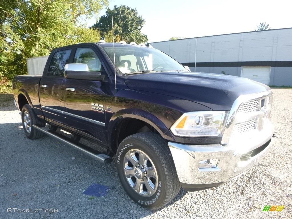 2018 2500 Laramie Crew Cab 4x4 - True Blue Pearl / Black photo #6