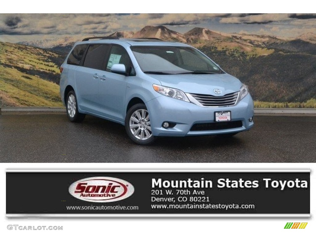 Sky Blue Pearl Toyota Sienna