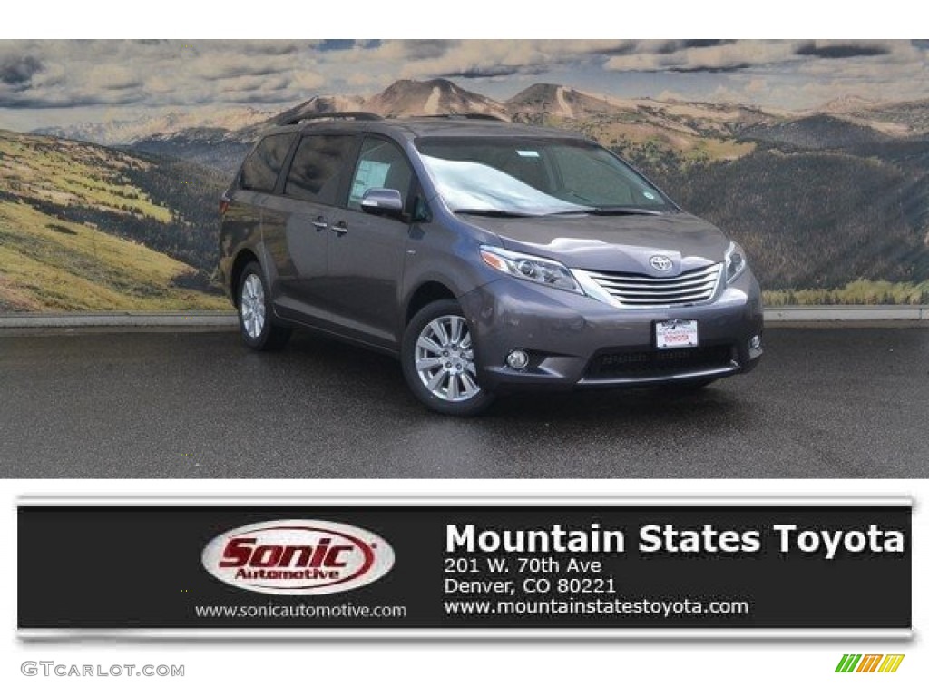 2017 Sienna Limited AWD - Predawn Gray Mica / Ash photo #1