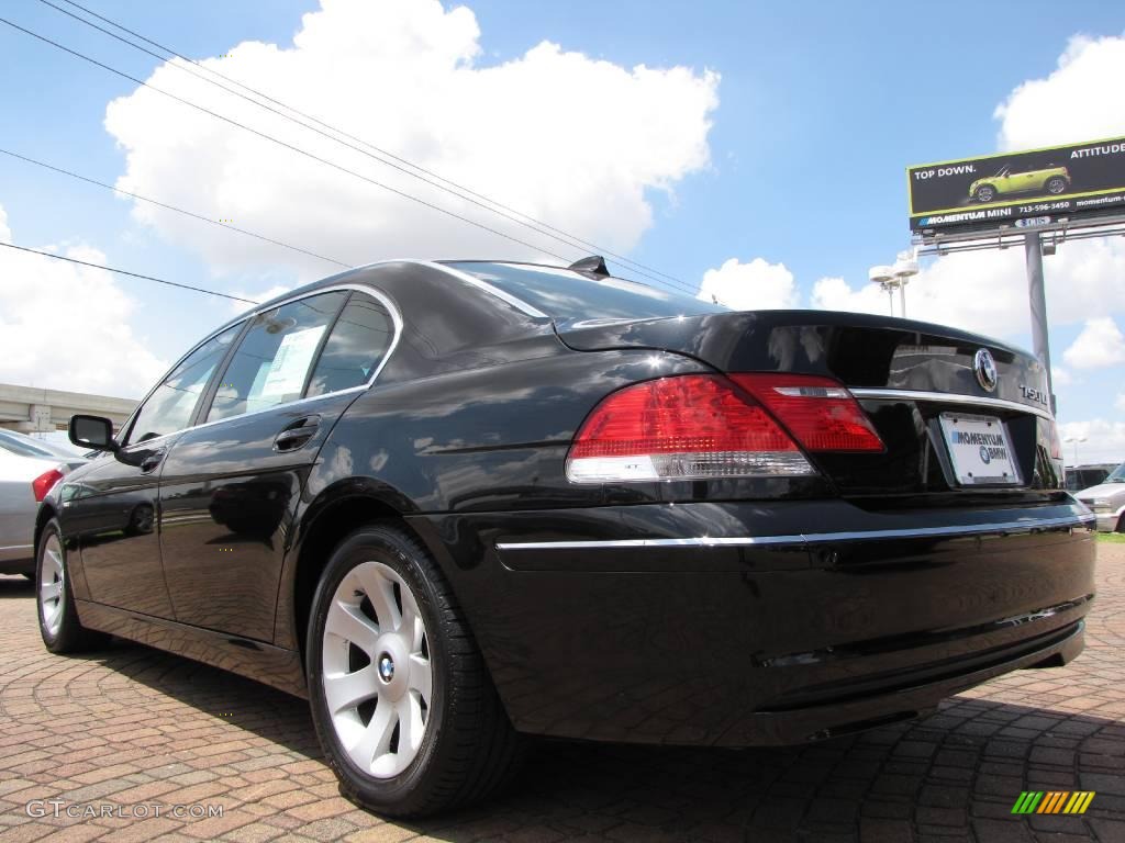 2006 7 Series 750Li Sedan - Jet Black / Black/Black photo #3