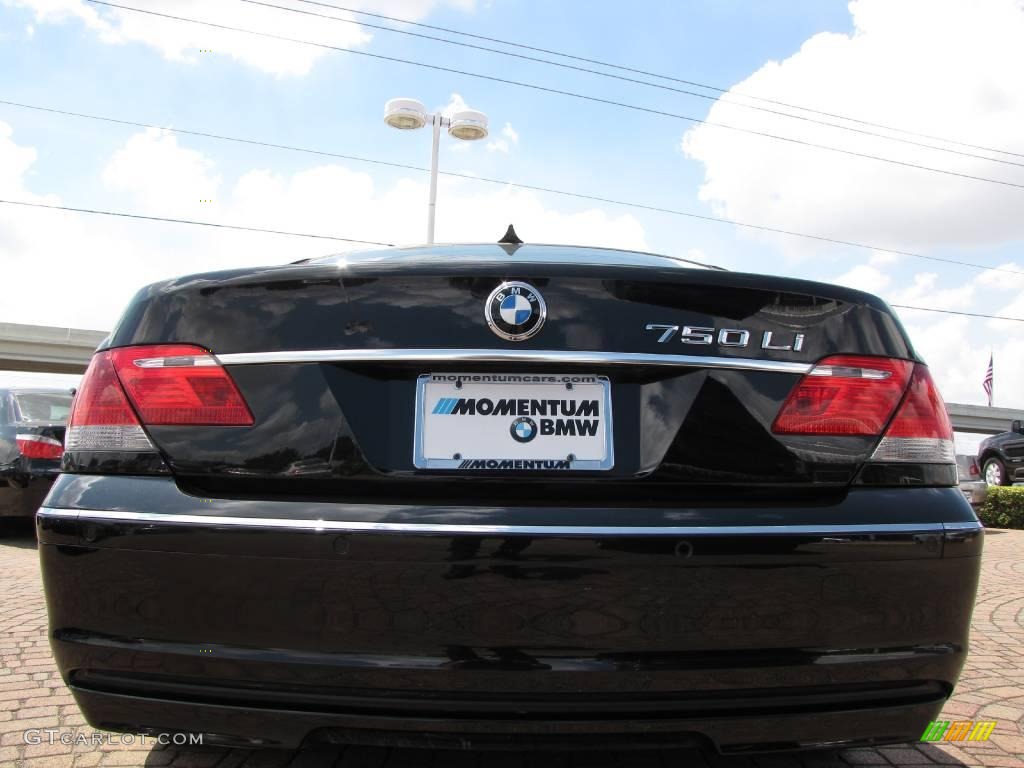 2006 7 Series 750Li Sedan - Jet Black / Black/Black photo #4