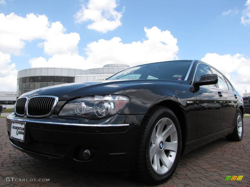 2006 7 Series 750Li Sedan - Jet Black / Black/Black photo #9