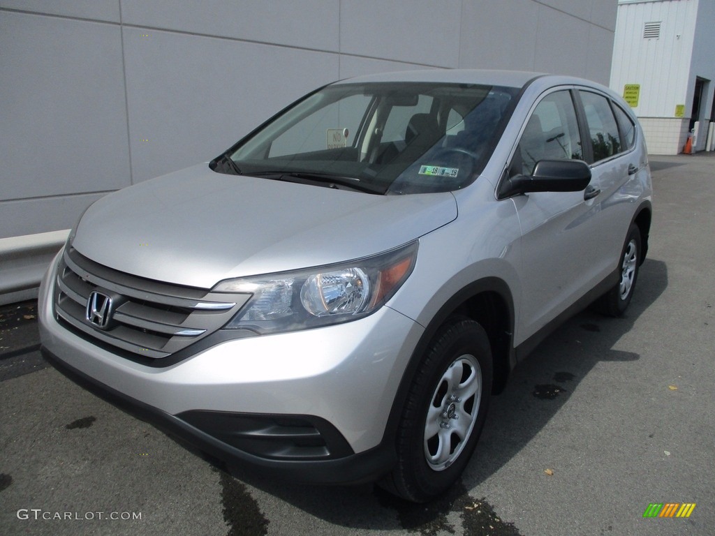 2014 CR-V LX AWD - Alabaster Silver Metallic / Gray photo #9