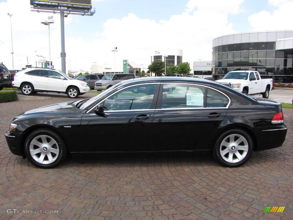 2006 7 Series 750Li Sedan - Jet Black / Black/Black photo #10