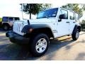 2017 Bright White Jeep Wrangler Unlimited Sport 4x4  photo #1