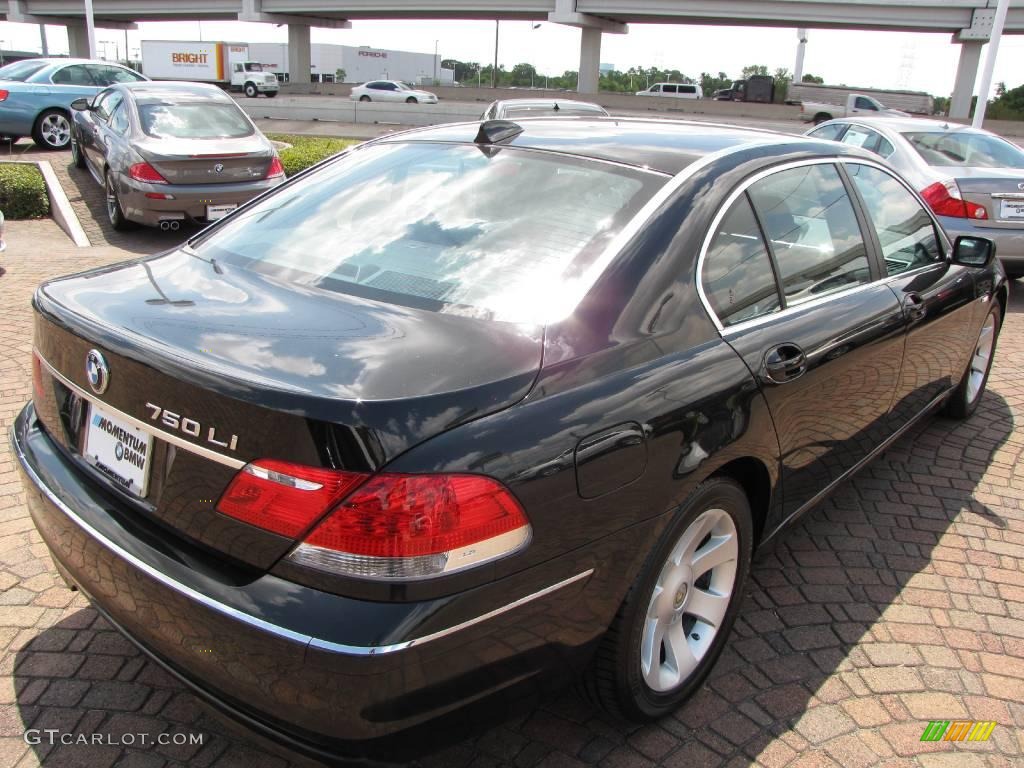 2006 7 Series 750Li Sedan - Jet Black / Black/Black photo #13