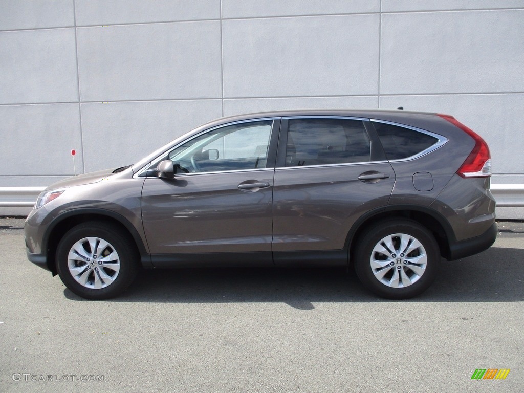 2014 CR-V EX AWD - Urban Titanium Metallic / Beige photo #2