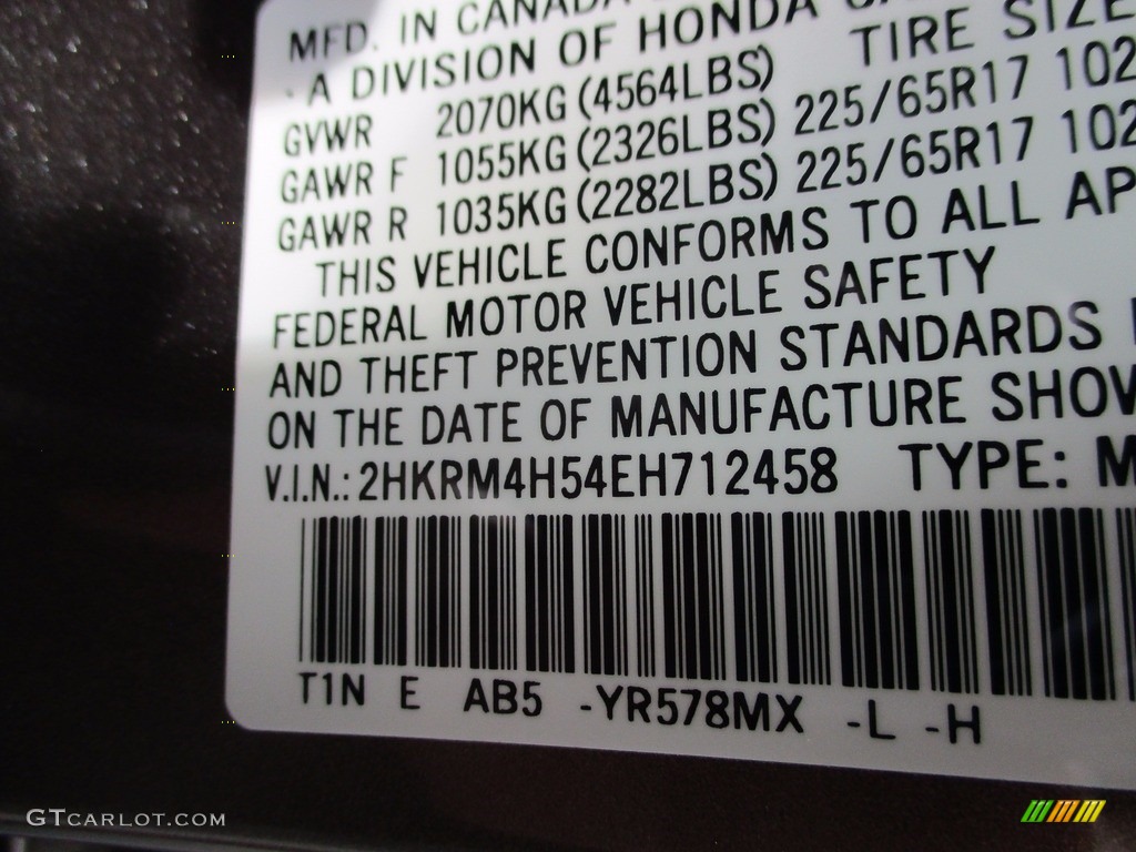 2014 CR-V EX AWD - Urban Titanium Metallic / Beige photo #19