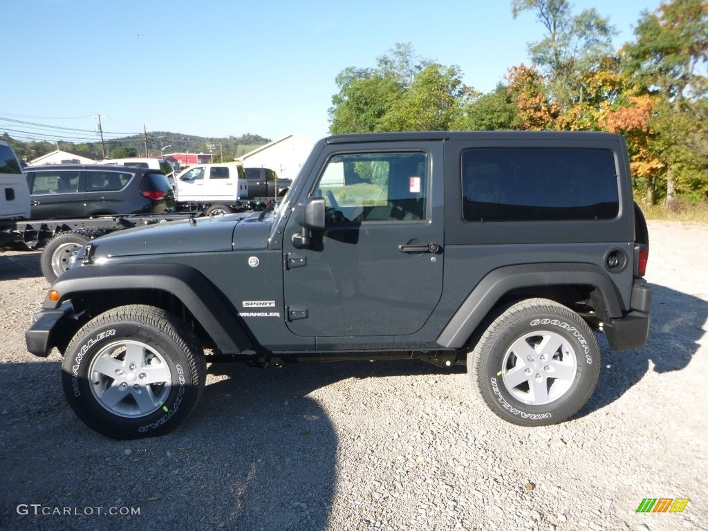 2017 Wrangler Sport 4x4 - Rhino / Black photo #2