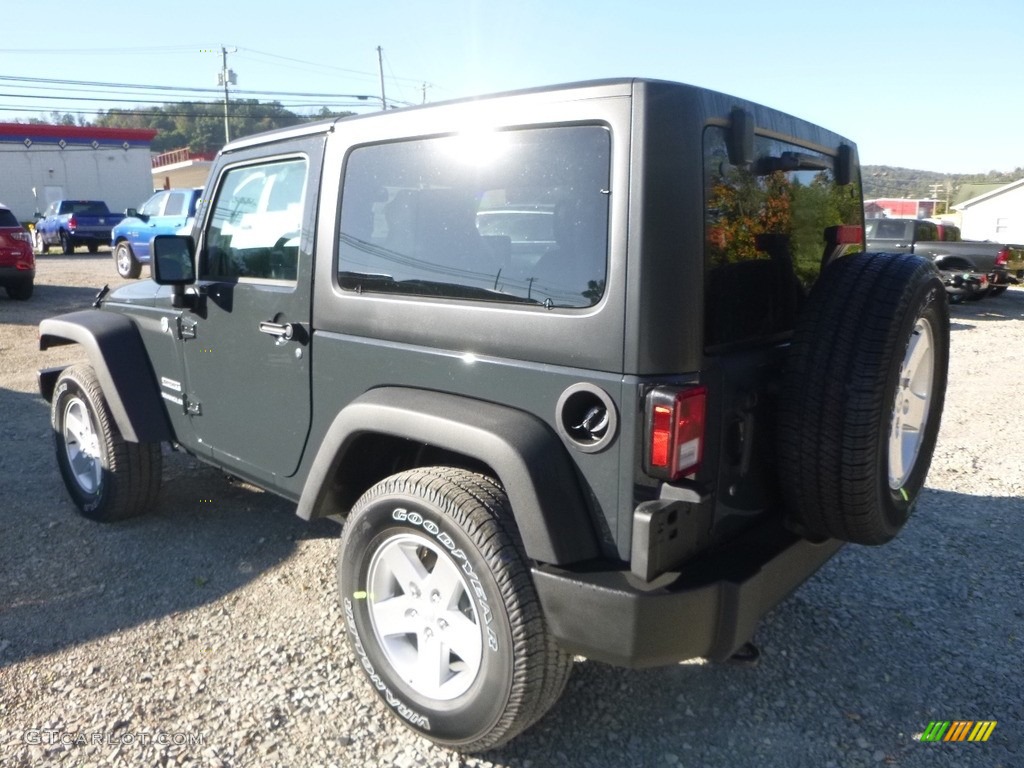 2017 Wrangler Sport 4x4 - Rhino / Black photo #3