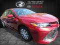 2018 Ruby Flare Pearl Toyota Camry Hybrid XLE  photo #1