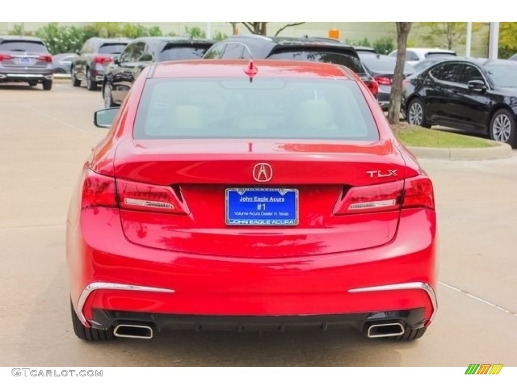 2018 TLX V6 Sedan - San Marino Red / Parchment photo #6